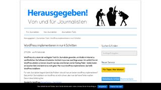 
                            5. Wordpress implementieren in nur 4 Schritten - Herausgegeben!