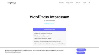 
                            1. WordPress Impressum: So machst du deine Blog-Website rechtssicher