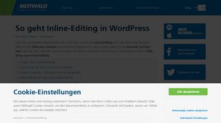 
                            9. Wordpress Inline-Editing - Mittwald