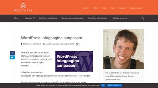 
                            12. WordPress inlogpagina aanpassen - Webtalis