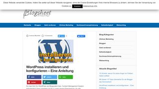 
                            10. Wordpress Installieren - Eine Anleitung auf Deutsch | Bloggen
