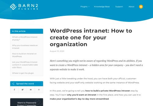 
                            9. WordPress Intranet: How to Create One For Your Organization