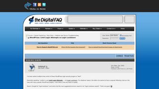 
                            9. WordPress: Limit Login Attempts vs Login Lockdown - digitalFAQ Forum