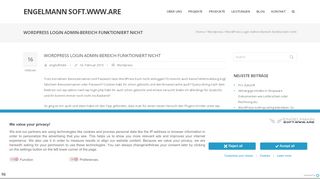 
                            10. Wordpress Login Admin-Bereich funktioniert nicht | engelmann soft ...