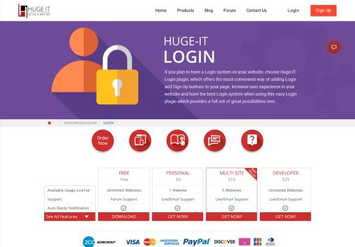 
                            8. WordPress Login - Huge-IT