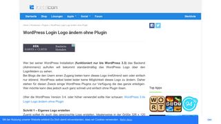 
                            6. Wordpress Login Logo ändern ohne Plugin › Lösungen & Tipps