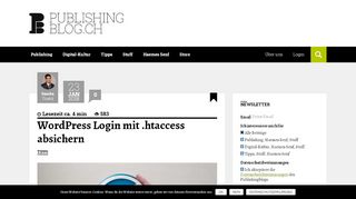 
                            5. WordPress Login mit .htaccess absichern | Publishingblog.ch