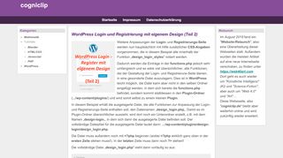 
                            8. WordPress Login und Registrierung mit eigenem Design (Teil 2)
