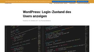 
                            7. WordPress: Login-Zustand des Users anzeigen - matterne.eu