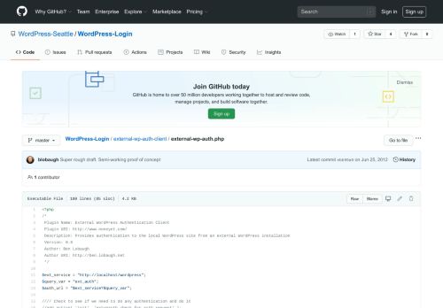 
                            7. WordPress-Login/external-wp-auth.php at master · WordPress-Seattle ...