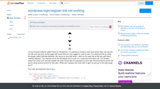 
                            10. wordpress login/register link not working - Stack Overflow