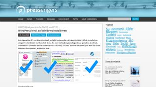 
                            11. WordPress lokal auf Windows installieren - Pressengers