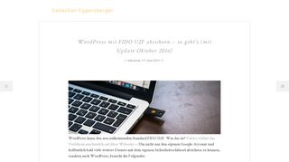 
                            5. WordPress mit FIDO U2F absichern - so geht's (mit Update Oktober ...