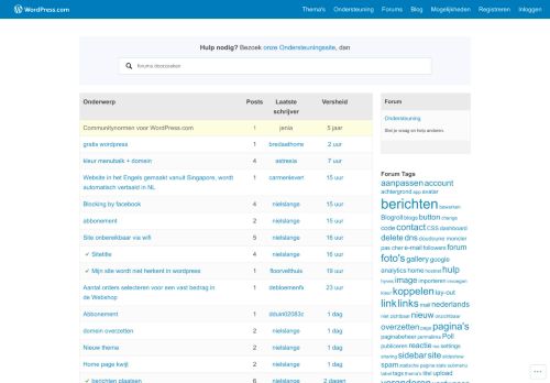 
                            7. WordPress Nederlandse Forum