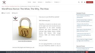 
                            13. WordPress Nonce: The What, The Why, The How - WisdmLabs
