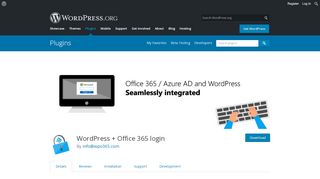 
                            9. WordPress + Office 365 login | WordPress.org