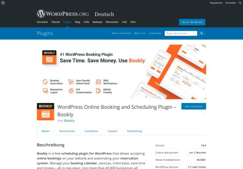 
                            8. WordPress Online Booking and Scheduling Plugin – Bookly ...