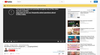 
                            9. WordPress-Passwort vergessen (Zugangsdaten) - YouTube