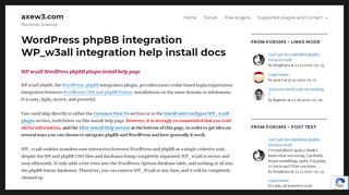 
                            5. WordPress phpBB integration WP_w3all integration help install docs ...