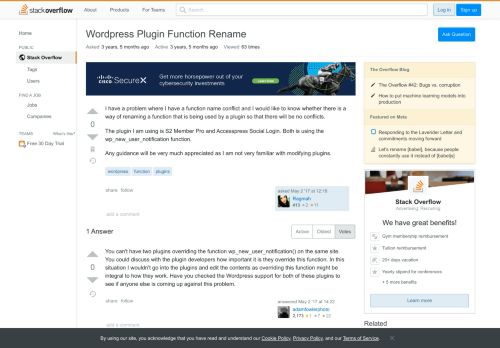 
                            12. Wordpress Plugin Function Rename - Stack Overflow