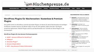 
                            11. Wordpress Plugins für Nischenseiten: Über 130 Kostenlose ...