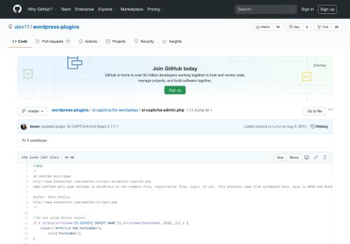 
                            7. wordpress-plugins/si-captcha-admin.php at master · alex11/wordpress ...