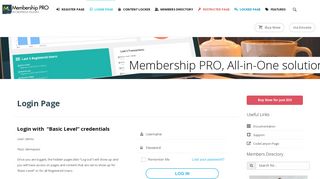 
                            9. WordPress Popup Plugin Membership - Login Page - Membership Pro ...