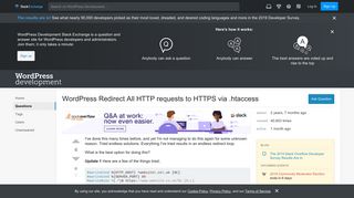 
                            5. WordPress Redirect All HTTP requests to HTTPS via .htaccess ...