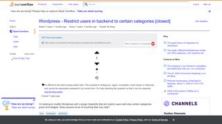 
                            12. Wordpress - Restrict users in backend to certain categories ...