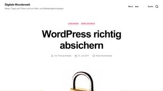 
                            4. WordPress richtig absichern - Digitale Wunderwelt