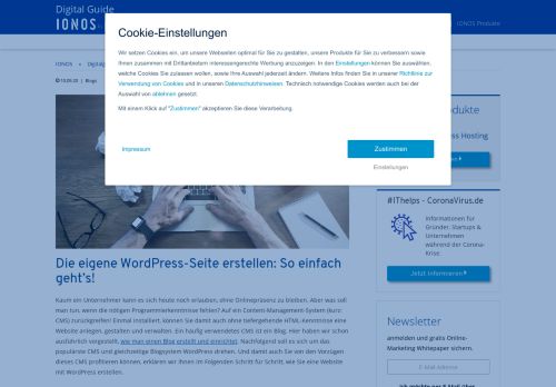 
                            10. WordPress-Seite erstellen: Wordpress Anleitung für Beginner - 1&1 ...