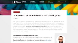 
                            8. WordPress: SEO Ampel von Yoast - Alles grün? - Netzstrategen