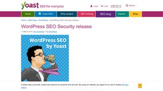 
                            3. WordPress SEO Security release • Yoast