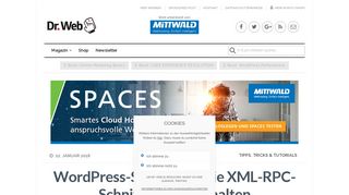 
                            11. WordPress-Sicherheit: Die XML-RPC-Schnittstelle abschalten - Dr. Web