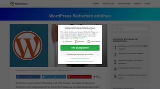 
                            6. WordPress Sicherheit erhöhen| WP-Agentur Webtimiser