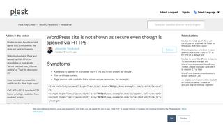 
                            12. WordPress site is not shown as secure even though is opened via ...