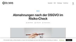 
                            10. WordPress: So setzt du als Seitenbetreiber die DSGVO um - Dr. Web