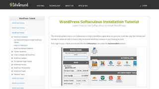 
                            13. WordPress Softaculous Installation Tutorial - SiteGround