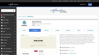 
                            2. WordPress - Softaculous