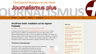 
                            4. WordPress testen: Installation auf der eigenen Festplatte