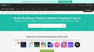 
                            12. WordPress Themes & Website Templates from ThemeForest