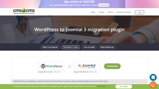 
                            4. WordPress to Joomla! 3 migration plugin - CMS2CMS