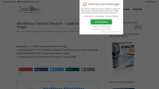 
                            13. Wordpress Tutorial Deutsch - Captcha Anti Spam Plugin - Sandra ...