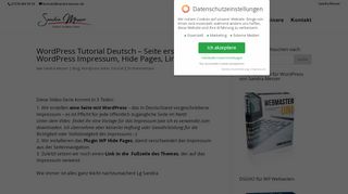 
                            10. Wordpress Tutorial Deutsch - Seite erstellen mit Wordpress ...