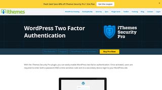 
                            4. WordPress Two Factor Authentication | iThemes Security