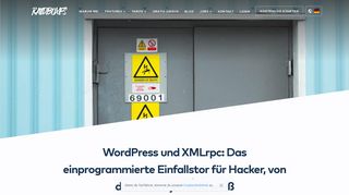 
                            3. WordPress und XMLrpc: Das einprogrammierte Einfallstor für Hacker