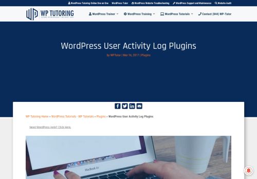 
                            5. WordPress User Activity Log Plugins - WP Tutoring.Com
