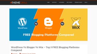 
                            7. WordPress Vs Blogger Vs Wix: Top 3 Blogging Platforms Compared