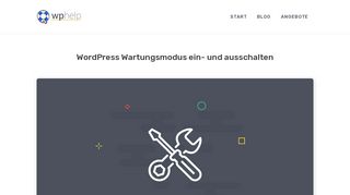 
                            3. WordPress Wartungsmodus ein- und ausschalten: Probleme ...