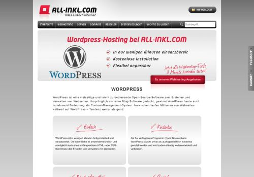 
                            2. Wordpress-Webhosting von ALL-INKL.COM